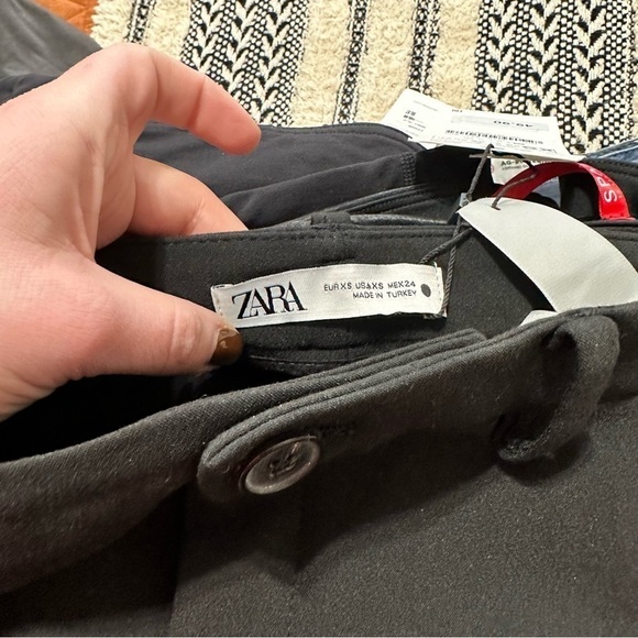 NWT Zara women’s the Melrose full length fit trouser pants split ankle size XS - Picture 2 of 5